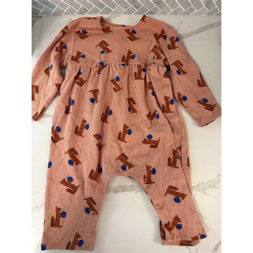 Bobo Choses Hungry Squirrel All Over Baby Jumpsuit 24 Months Organic Cotton